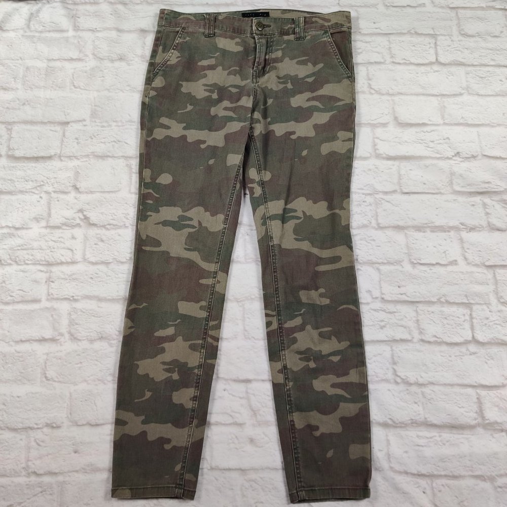 Sanctuary womens high rise camo pants streetwear gorpcore indie green sz 29